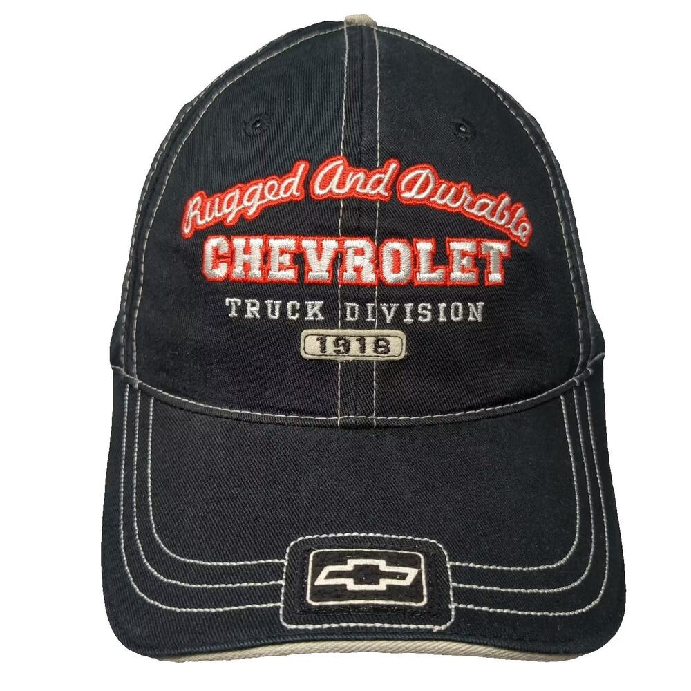 H3 Sportgear Chevrolet Truck Division Baseball Cap Black Red OS Hat Embroidered